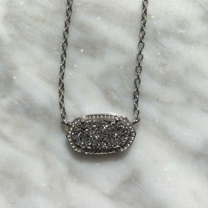 Kendra Scott silver druzy bling necklace Nordstrom